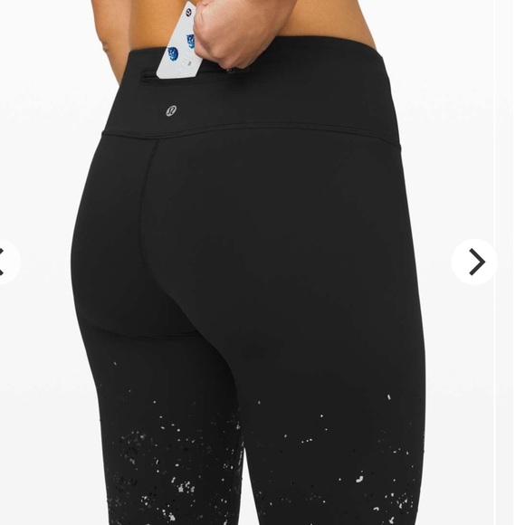 LULULEMON WUNDER UNDER LIMITED EDITION SPECKLE SHINE LEGGINGS SIZE 8 - Picture 6 of 15
